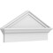Ekena Millwork Peaked Cap Smooth Architectural PVC Combination Pediment, 28"W x 13-7/8"H x 2-3/4"P (Pitch 6/12) PEDPC028X140PKC00 - alternate 1